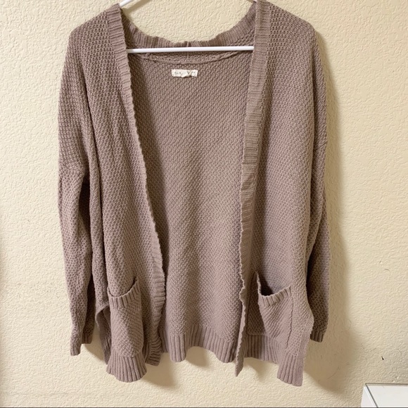 PacSun Sweaters - Grey/Lavender Oversized Cardigan PacSun Sweaters - Grey/Lavender Oversized Cardigan